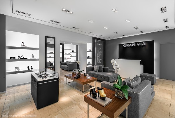 gran via botiques luxury avenue professional photography interior architecture cancun riviera maya