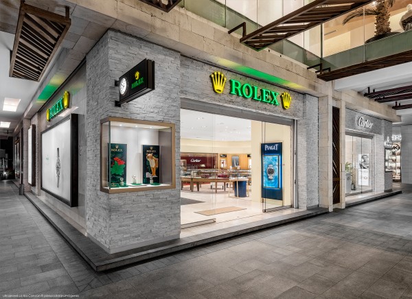 rolex boutique la isla professional photography interior architecture cancun riviera maya