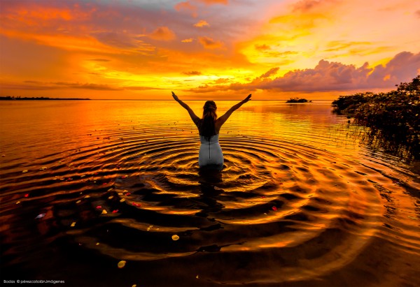 cancun wedding portrait